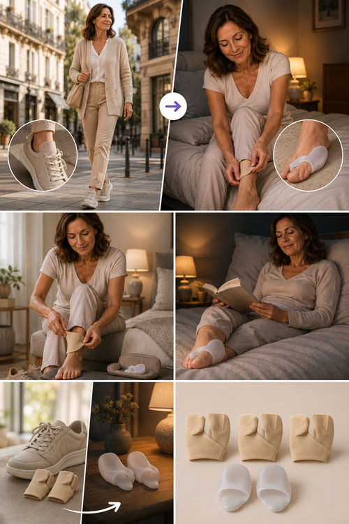 ZehenFit Formule Complète — 3 paires de Sleeve et les Soutiens Nuit